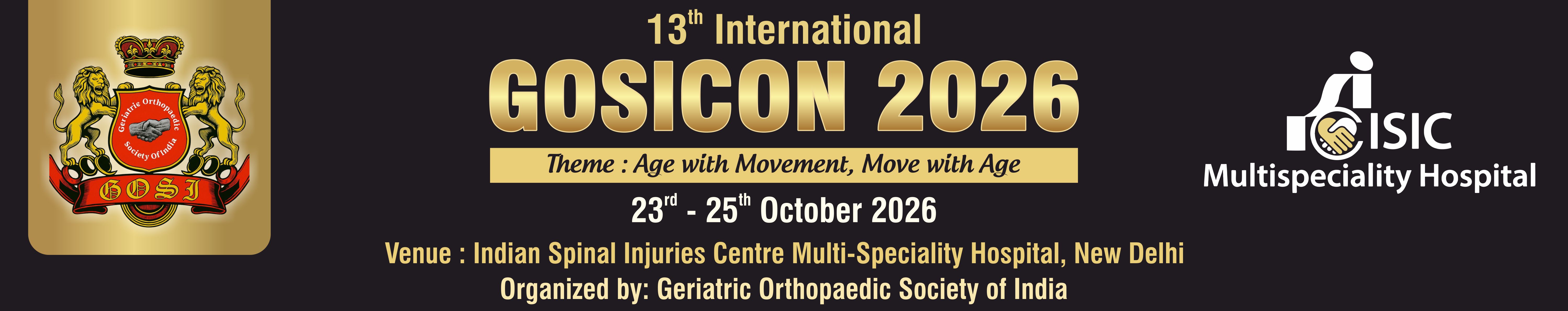 GOSICON 2026 - Age with Movement, Move with Age